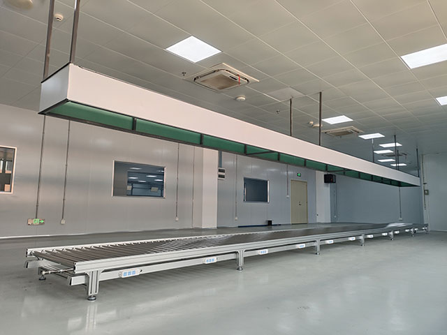 吊頂式無動力不鏽鋼滾筒包裝線   不鏽鋼（gāng）滾筒生產線（xiàn）