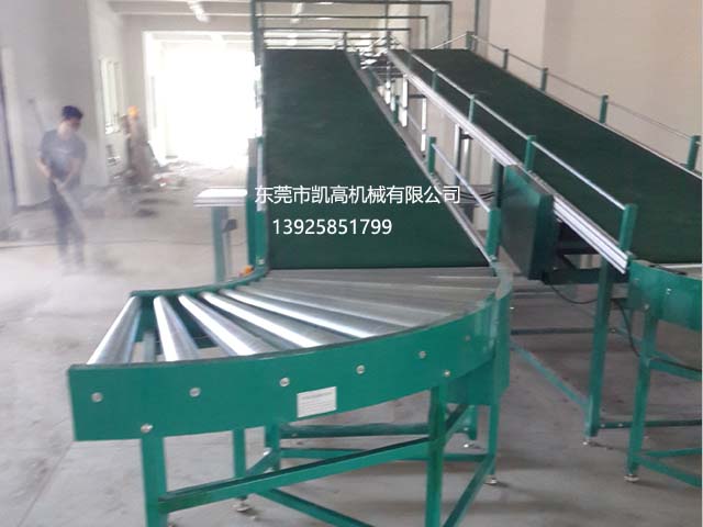 90度輸送滾筒轉（zhuǎn）彎機 包裝物流輸送機定製