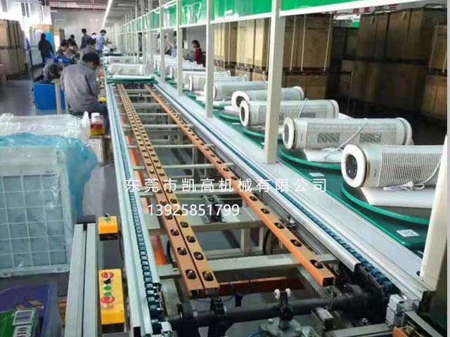 電器老化裝配（pèi）一（yī）體倍速鏈組裝線