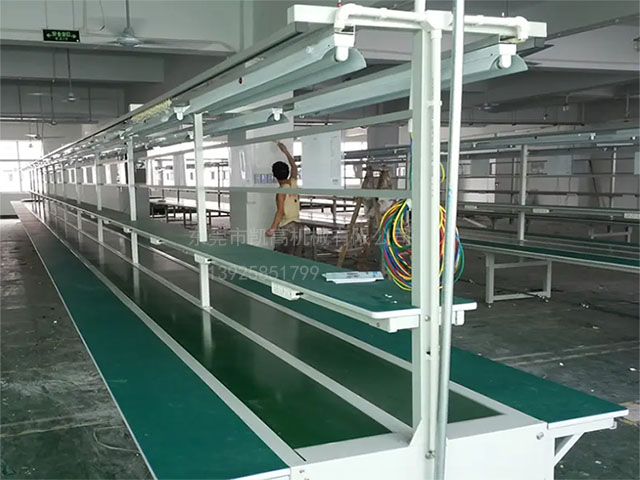 雙列皮帶裝配流水線（xiàn） 雙列皮帶生產線