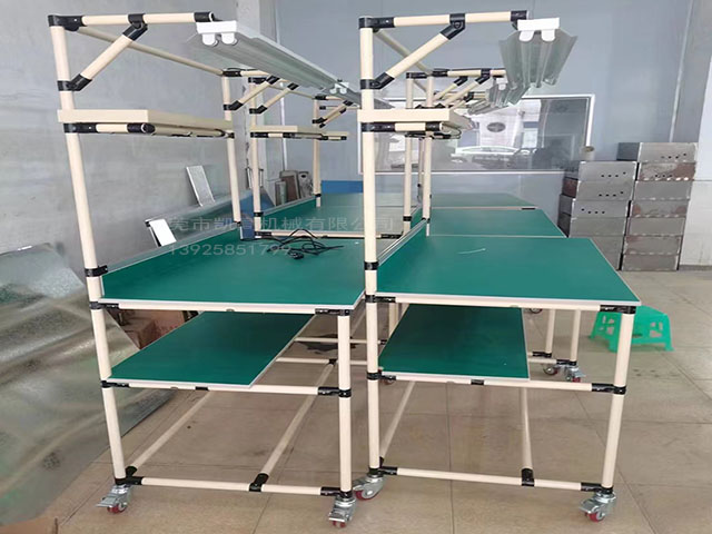 帶腳輪精益管工作台 精益管作業台